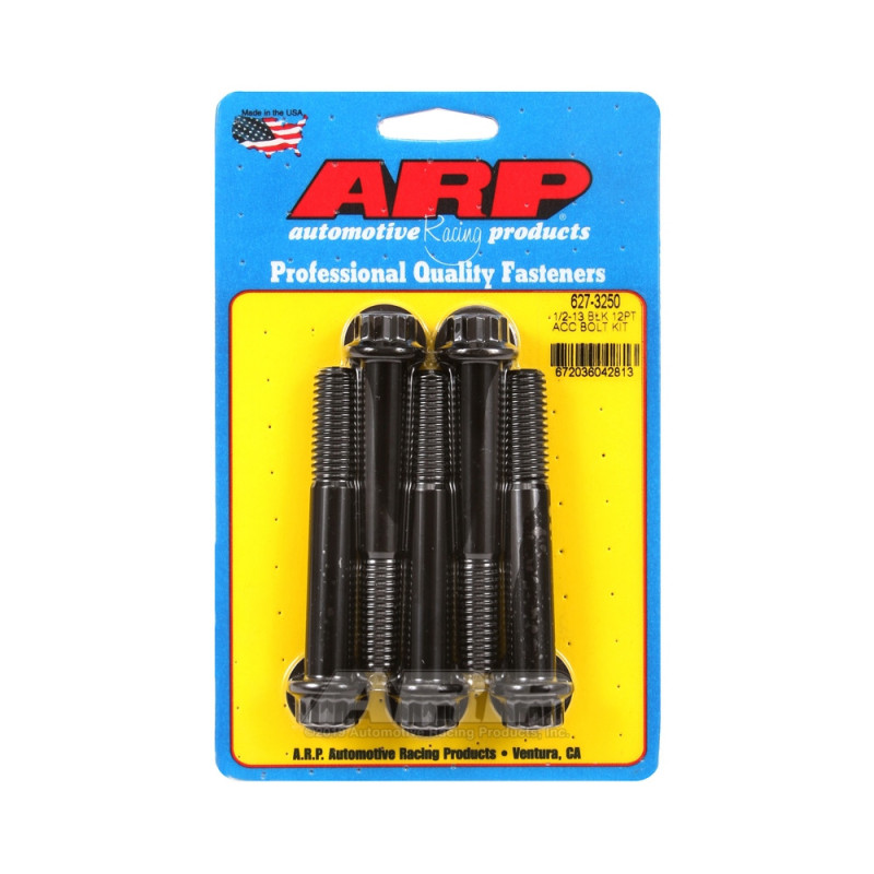 Set de șuruburi și piulițe universale ARP 1/2-13 – Black Oxyde, 12 capete x 5 - ARP-627-3250 - 627-3250 - 3666618192925